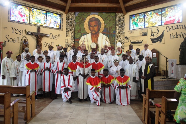 Archbishops bishops clegies and altar boys during group photo Copy