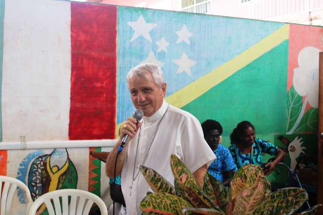 His Emeritu Most Rev. Bishop Luciano Capelli sdb during his challenging speech Copy