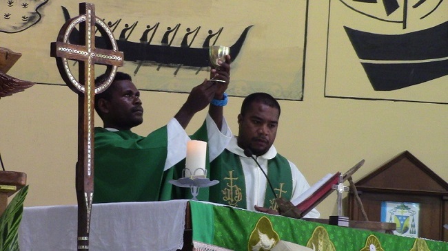 Fr Qelo during his Thanksgiving Mass