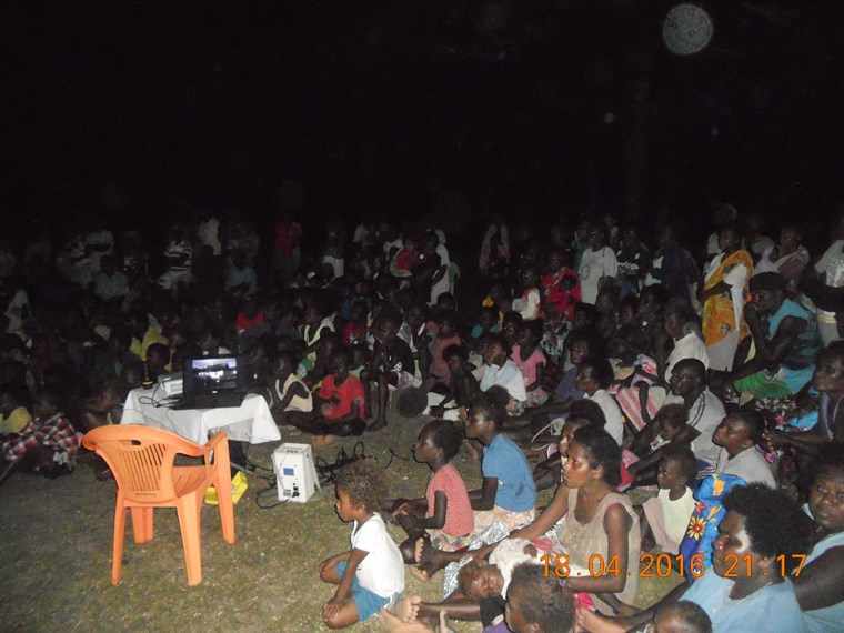 Media Night Activity During The Pilgrimage At Tutu Village. North Choiseul